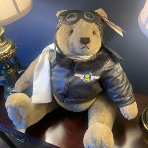 1986 GUND Bialosky Aviator Bear- Limited Edition. Signed and Numbered!